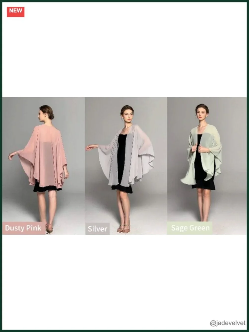 Lightweight Chiffon Shawl Wrap for Women Evening Dresses Bridal Party Travel